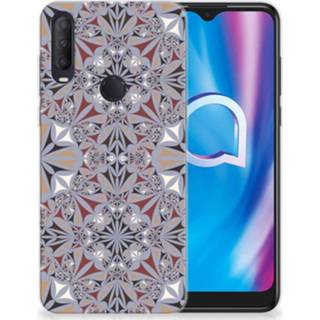 👉 Siliconen hoesje Alcatel 1S (2020) TPU Flower Tiles 8720215613285