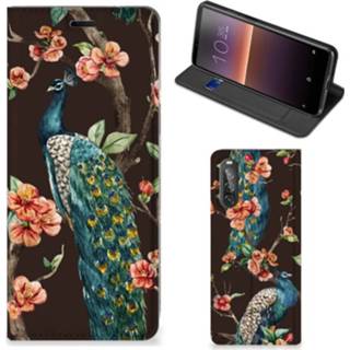 👉 Sony Xperia 10 II Hoesje maken Pauw met Bloemen 8720215634907