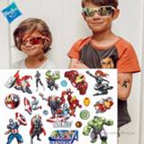Tattoo jongens kinderen Hasbro Hulk Spiderman Avengers Marvel Children Cartoon Temporary Sticker For Boys Toys Waterproof Party Kids Gift