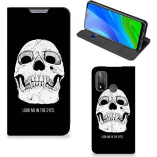 👉 Mobiel BookCase Huawei P Smart (2020) Skull Eyes 8720215603415