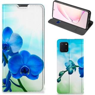 👉 Orchidee blauw Samsung Galaxy Note 10 Lite Smart Cover - Cadeau voor je Moeder 8720215327311