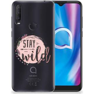 👉 Telefoonhoes Alcatel 1S (2020) Telefoonhoesje met Naam Boho Stay Wild 8720215336498