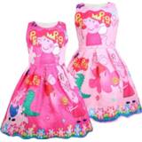 Short sleeve meisjes kinderen Peppa Pig Girl Summer Dress Princess Party Vest For Girl's Birthday Cosplay Costume Kids Toddler Clothes