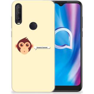 👉 Telefoonhoes Alcatel 1S (2020) Telefoonhoesje met Naam Monkey 8720215396102