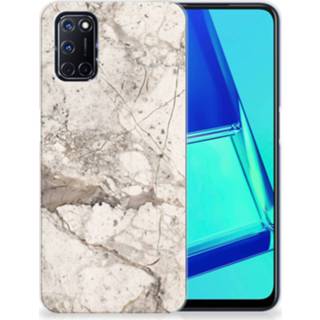 👉 Siliconen hoesje beige marmer OPPP A52 | A72 TPU 8720215403886