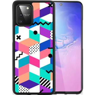👉 Houten blok Samsung Galaxy S10 Lite Grip Case Blokken Kleurrijk 8720215490718