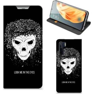 👉 Mobiel BookCase OPPO Reno3 | A91 Skull Hair 8720215514155