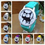 👉 Watch jelly silicone kinderen New Famous Brand Geneva Cat Children Cartoon Quartz Kids Casual Watches Relogio Clock Wristwatches Hot Sale