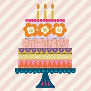 👉 Paperclip fijne verjaardag kaart | Verjaardagskaart Taart