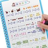 👉 Copybook kinderen Children Educational 3D Exercise Book Reusable For Calligraphy Digital Learning Arithmetic Math Writing Books Kids