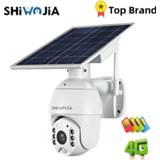 👉 CCTV camera SHIWOJIA 4G SIM Card 1080P HD Solar Panel Outdoor Monitoring Smart Home Two-way Intrusion Alarm Long Standby