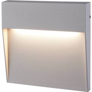 👉 Wand lamp aluminium grijs warm wit CE Dimbare LED Wandlamp Logan 6 Watt 3000K IP54 spatwaterbestendig 3 jaar garantie 7439628445451