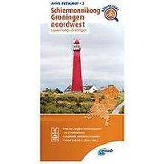 👉 Fiets kaart Fietskaart 3 - Schiermonnikoog, Groningen Noordwest (Lauwersoog, Groningen). Lauwersoog, Groningen, ANWB, onb.uitv. 9789018047047