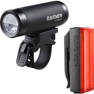 👉 Fietslamp zwart Ravemen LR500 & TR20 USB Rechargeable Light Set - Fietslampen (setjes) 6970232530320