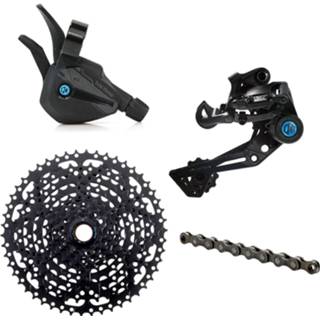 👉 Zwart Box Three Prime 9 Speed Drivetrain Groupset - Groepen