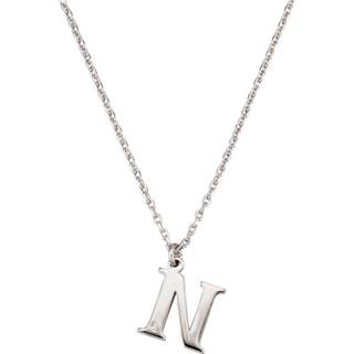 👉 Halsketting zilverkleur zilver vrouwen hanger 'n' Collier Letter N KLiNGEL 4055705633042