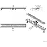 👉 Douchegoot Wiesbaden Met Flens 70x7cm 6.7cm Diep Geborsteld Koper 8720195542292