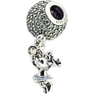 👉 Bedel zilver DIY Kralen voor Sieraden Maken Sterling-Zilver-Sieraden Drijvende Minnie Bead Clear CZ Bedels 925 Berloque Perles 8719898142861