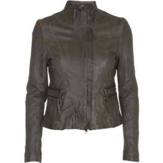 👉 Leather vrouwen zwart jacket