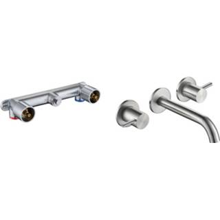 👉 Wastafelmengkraan Ben Linox Inbouw RVS-look