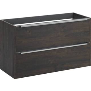 👉 Onderkastje bruin chroom Saniselect Socan Onderkast 120x50,5x60 cm Kasteel Bruin/Chroom 8714175959323