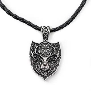 👉 Roestvrij staal Amulet Viking Hert en Runenkompas 7141262627031
