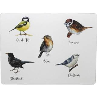 👉 Placemat MDF Placemats Tuinvogels (Set van 4) 8716522074970