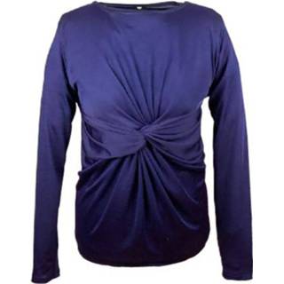 👉 XL vrouwen blauw Isabelle jersey top