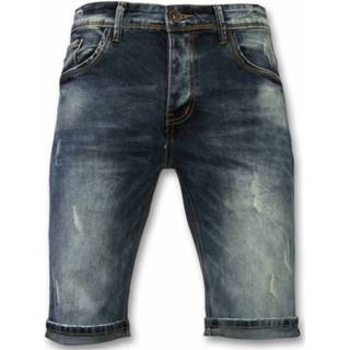 👉 Male blauw Denim Shorts