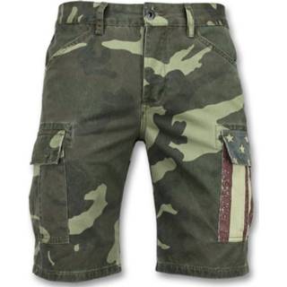 👉 Korte broek male groen Camouflage