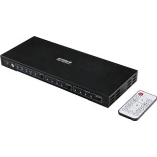 👉 SpeaKa Professional 4x2 poorten HDMI-matrix-switch Met audiopoorten 3840 x 2160 Mpix Black