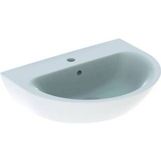 👉 Wastafel wit wastafels renova Geberit 65 cm 1 kraangat met overloop KeraTect, 4025416144199
