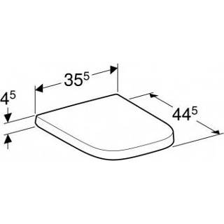 👉 Toilet zitting toiletzitting Renova Plan wit Geberit met deksel, softclose en quick release, hartafstand 19 cm, topfix, 4025416709718