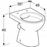 👉 Renova toiletpot wit Geberit toilet diepspoel PK-uitlaat rimfree KeraTect, 4025410637246