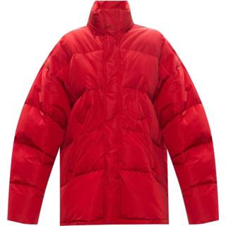 👉 Downjacket male rood Checked down jacket