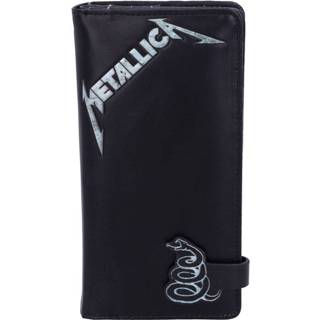 👉 Portemonnee zwart Metallica Wallet The Black Album Embossed 801269138509