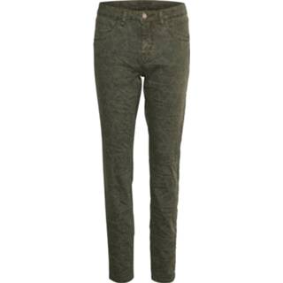 👉 W29 w31 w26 w27 w30 w28 w32 vrouwen groen LotteCR Print Twill - Coco Fit BCI
