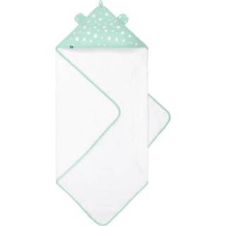 👉 Badhanddoek jongens turkoois Emma & noah met kap stippen mint 80 x cm 4260635090340