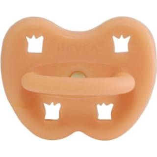 👉 Speen natuurrubber rubber meisjes HEVEA Fopspeen - / Cantaloupe orthodontie kroon (0-3 mon.) 5710087412812