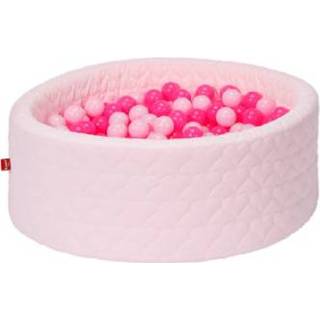 👉 Ballenbak roze rose meisjes Knorr® toys soft Cosy heart inclusief 300 ballen pink 4049491681936