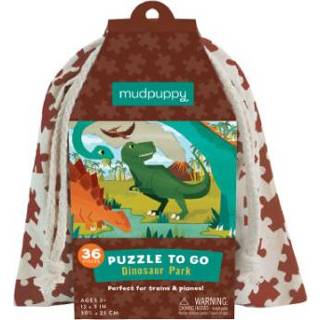 👉 Dinosaurus jongens kleurrijk Mudpuppy Puzzle To Go - Park 9780735349957