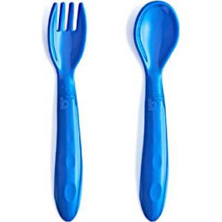 👉 BabyJem Lepel- en vorkenset 2 stuks BPA vrij Blauw