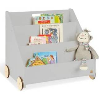 👉 Grijs kinderen Pinolino Kinderboekenkast met wielen, - 4035769049874