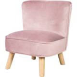 👉 Kinderstoel roze fluweel meisjes kinderen Roba fluweel, 4005317319117