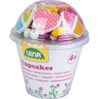 👉 Cupcake houten roze Lena ® kralen Cupcakes, 4006942861002