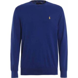 👉 S male blauw Crew Neck Sweater