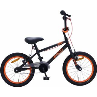 AMIGO BMX Danger 16 Inch 25,4 cm Junior V Brakes Zwart/Oranje