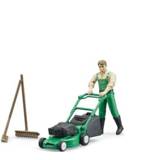 👉 Grasmaaier 62103 Bruder Figuur Tuinman met 4001702621032