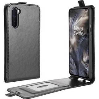 👉 Flip hoesje zwart OnePlus Nord Verticale met Creditcardvak - 5712580013060