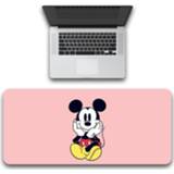 👉 Muismat roze large Pink Mickey Mouse Pad 80x30cm Minnie Gamer mat Waterproof Desk Computer Mousepad Keyboard Table Cover birthday Gift